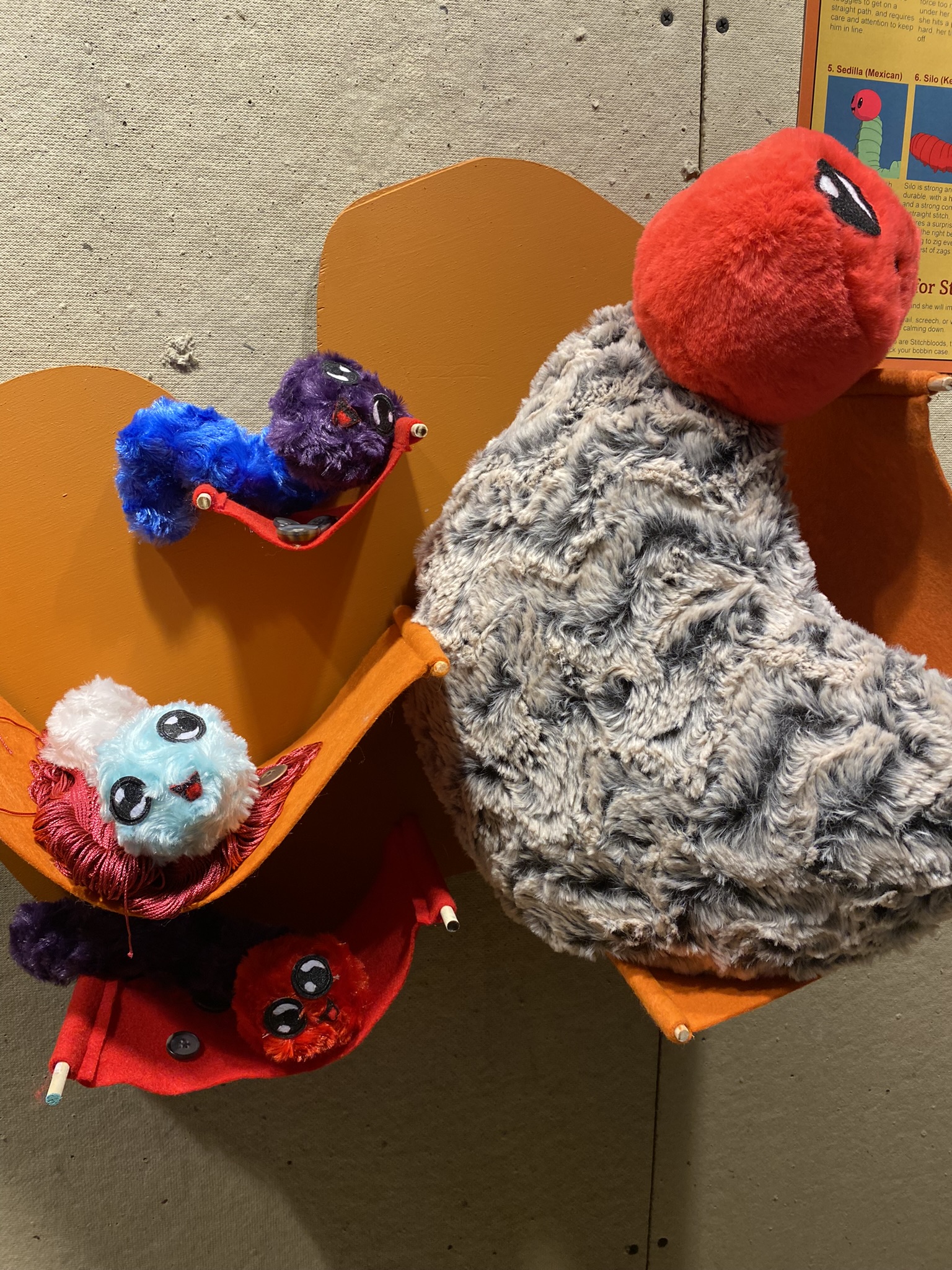 Mother Stitchworm Stuffie in her Nest